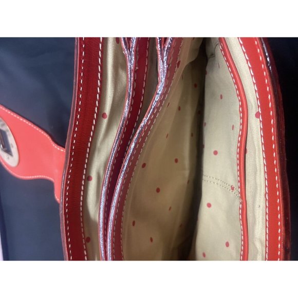 Sale kate spade~ Y2K leather short shoulder strap bag In Red Diamond Lock - Picture 12 of 16